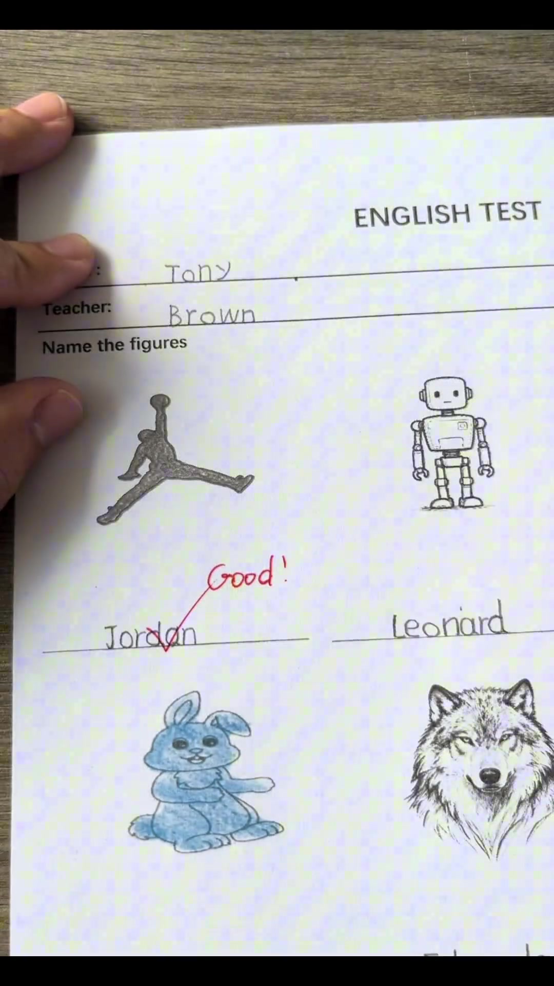 看似全错实则全对一位NBA球迷的英语测试卷